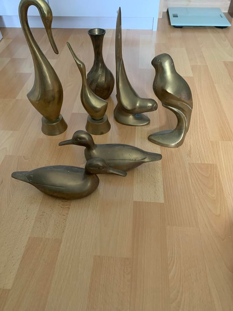 Koperen beeldjes en vazen - Decoratieve soeveniers, Antiek en Kunst, Ophalen of Verzenden, Koper