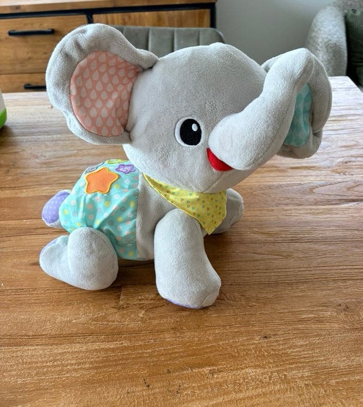 Interactieve knuffel olifant, Kinderen en Baby's, Ophalen of Verzenden, Zo goed als nieuw, Olifant, Overige merken