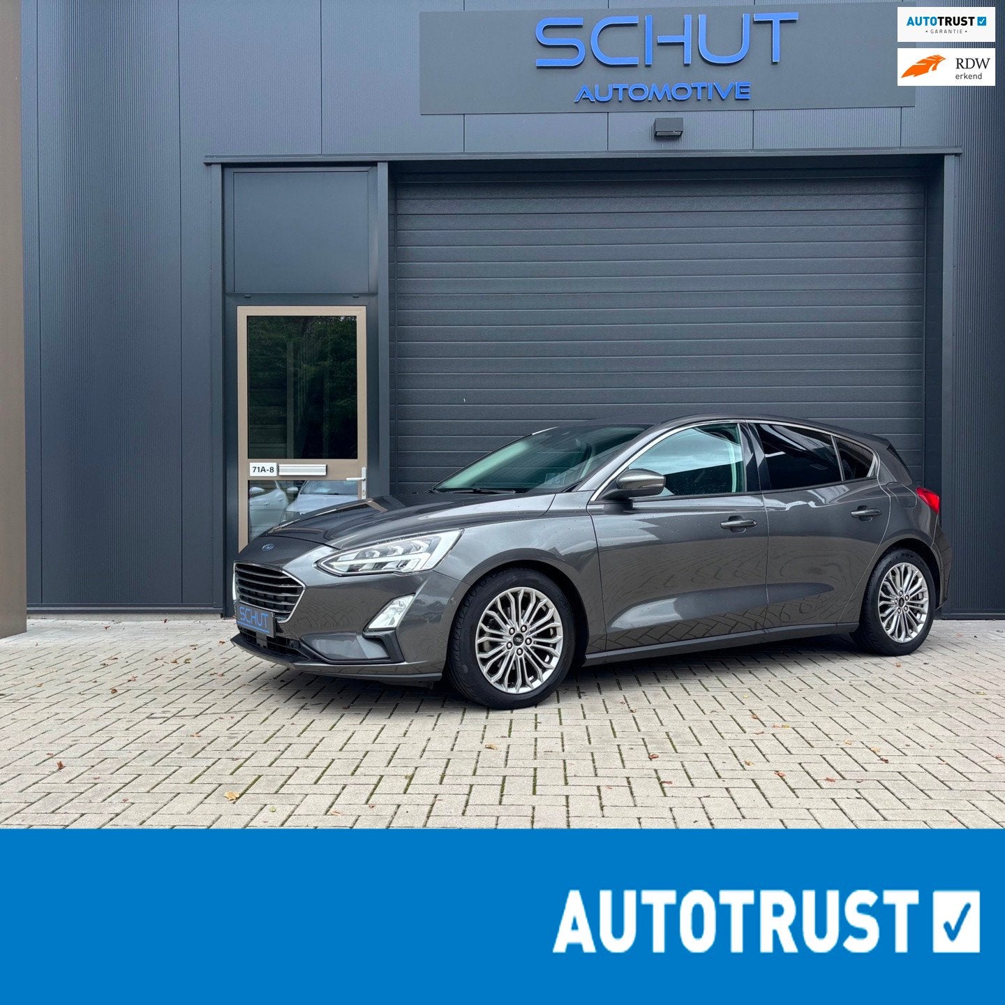 Ford Focus 125pk Titanium Business FULL LED | HUD | 17INCH |, Dealer onderhouden, Zwart, Origineel Nederlands, Bedrijf