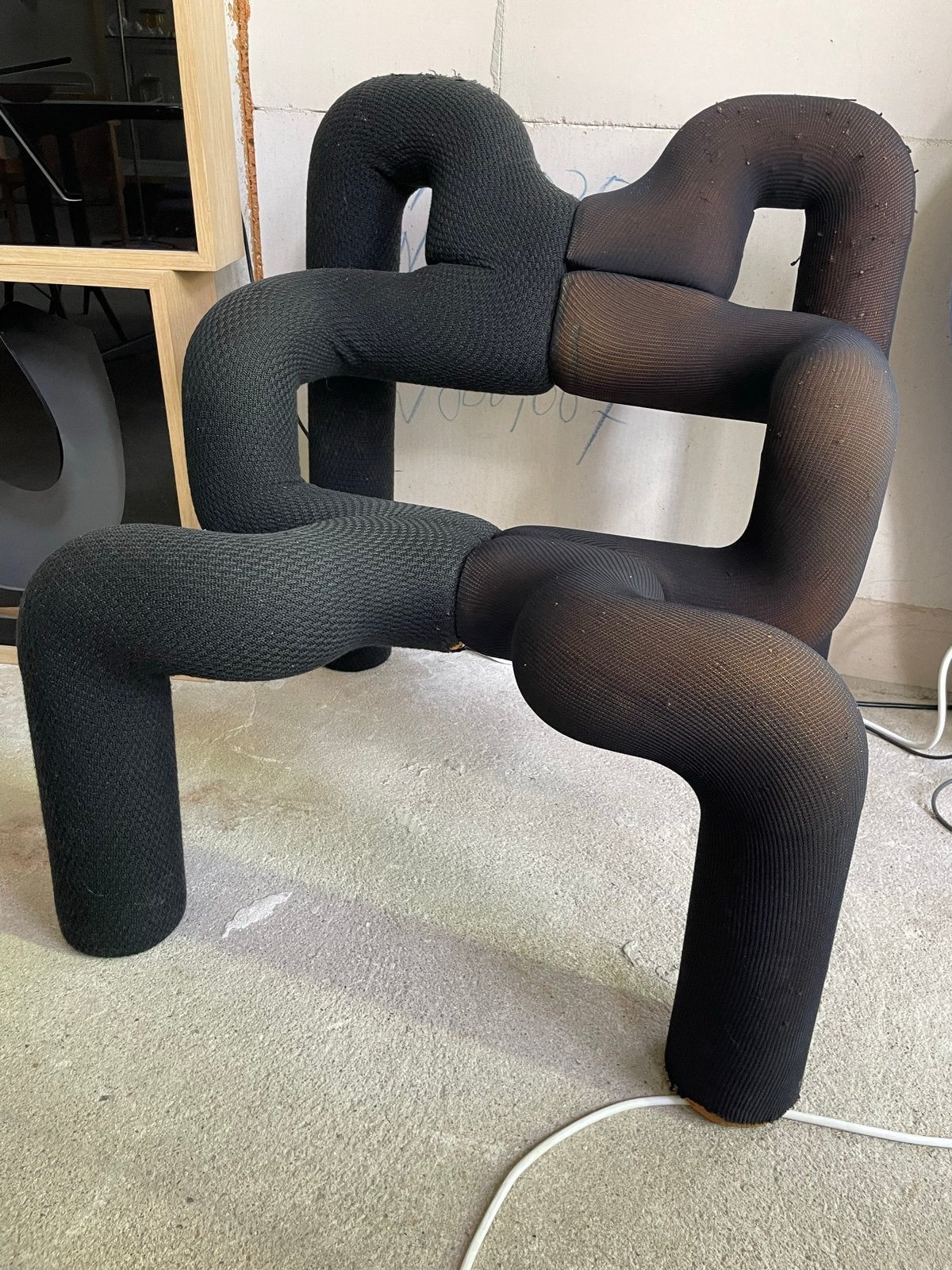 Varier Ekstrem stoel - design meubel, Ophalen, Gebruikt, Zwart, Eén