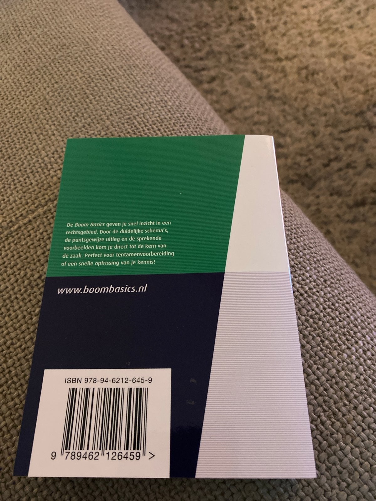 Boom Basics: Snel inzicht in rechtsgebied, Boeken, Studieboeken en Cursussen, Ophalen of Verzenden, Gamma, Zo goed als nieuw, HBO