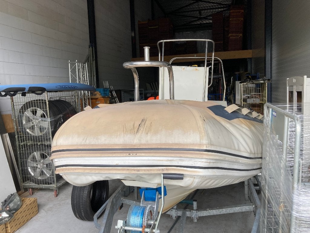 Pro Marine Rib, Watersport en Boten, Rubberboten, Gebruikt, Yamaha, Polyester/glasvezel, Anker, Brandstoftank, Inclusief motor