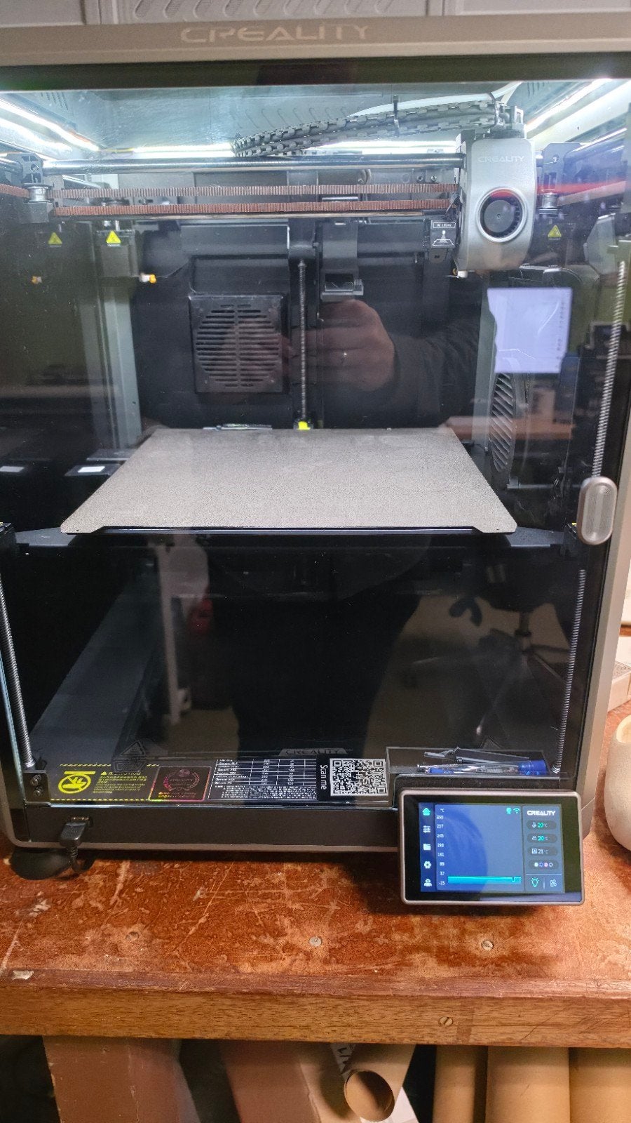 Creality K1 3D-printer met CFS filamentstation (2025), Ophalen of Verzenden, Zo goed als nieuw