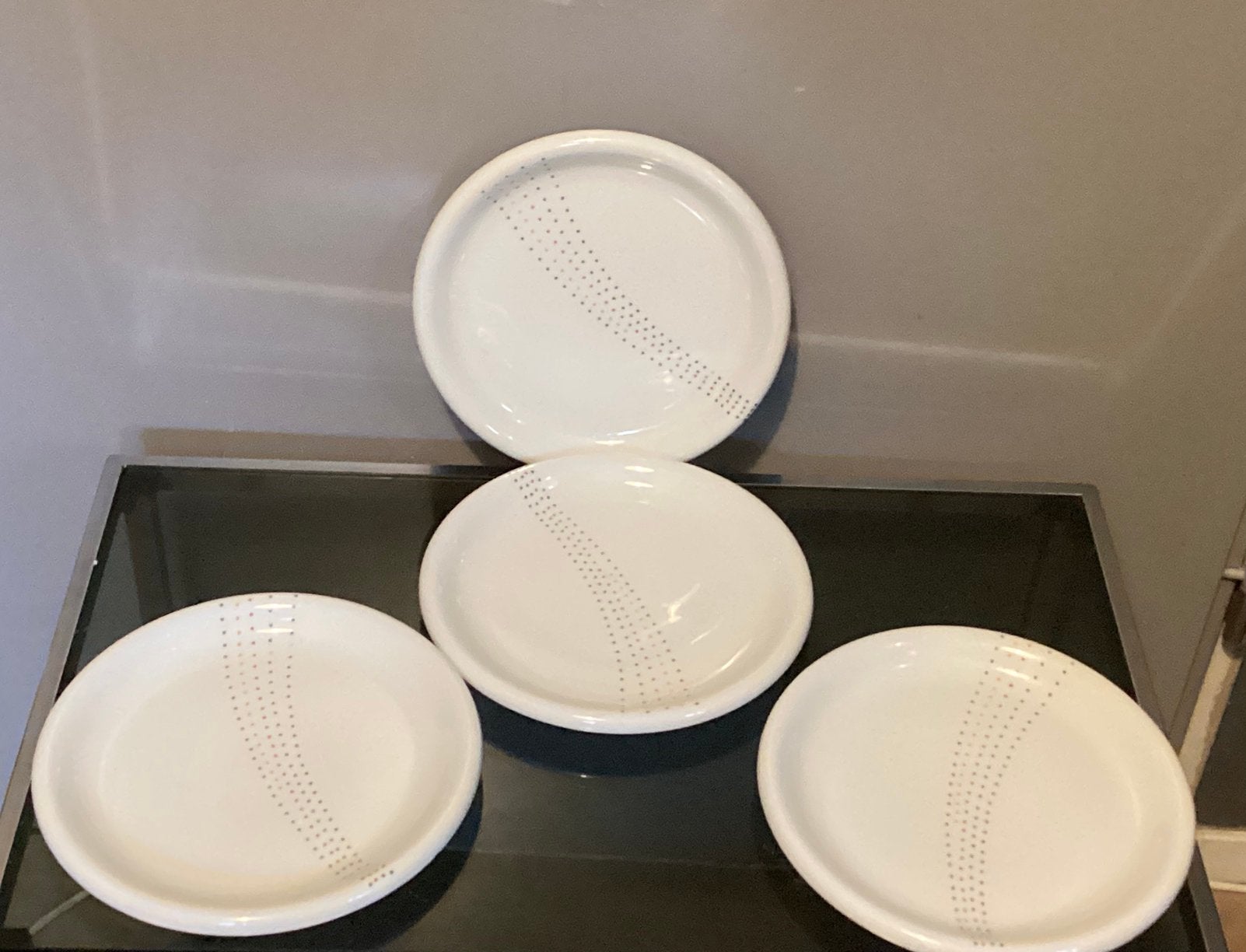 Set van 4 vintage RONDO borden Carl-Gustaf Jahnsson Ikea, Ophalen of Verzenden, Zo goed als nieuw, Overige stijlen, Bord(en)