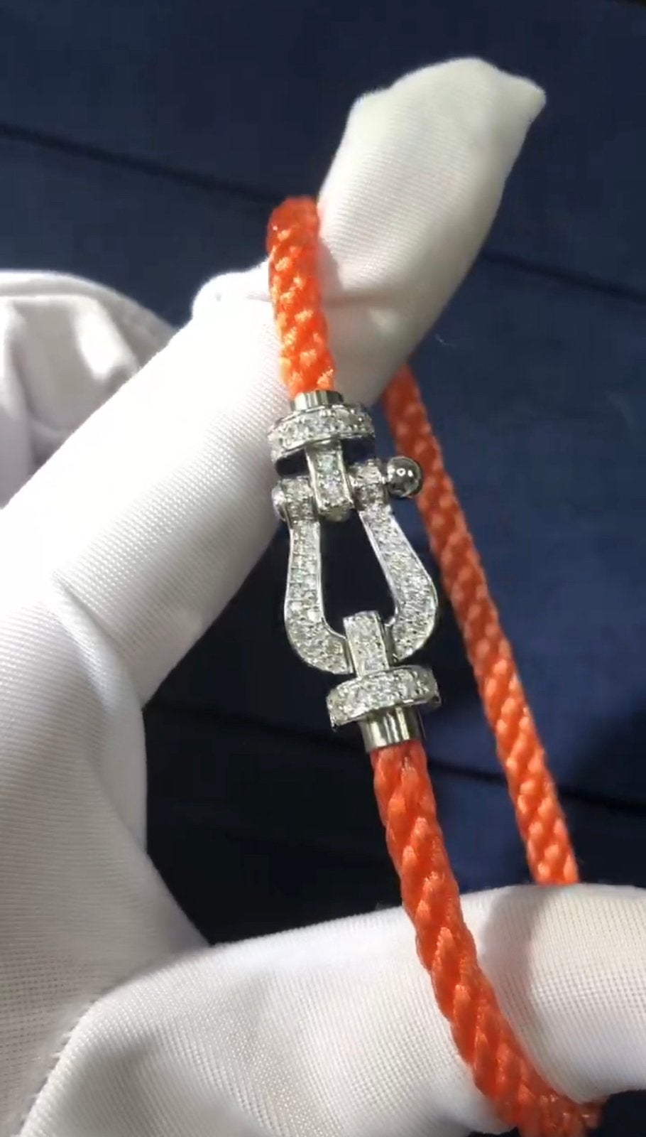 Fred force 10 bracelet vgold met steentjes, Ophalen of Verzenden, Zo goed als nieuw, Zilver
