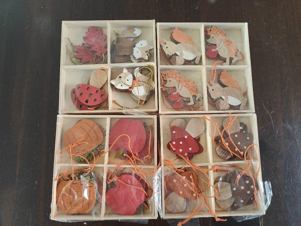 48 polyester hangers - herfstdecoratie, Meerkleurig, Overige materialen, Nieuw, Ophalen of Verzenden