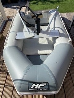 Rubberboot met elek.motor, Ophalen, Gebruikt