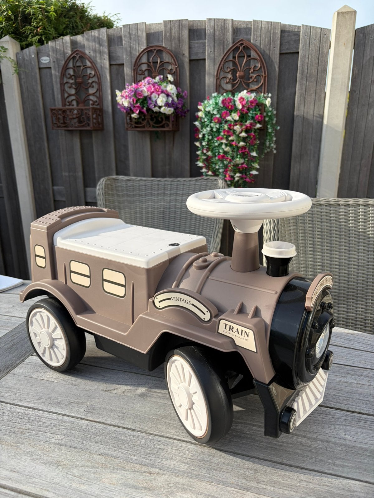 Vintage Trein Loopauto – Nieuw in Doos, Ophalen of Verzenden, Nieuw, Loopvoertuig