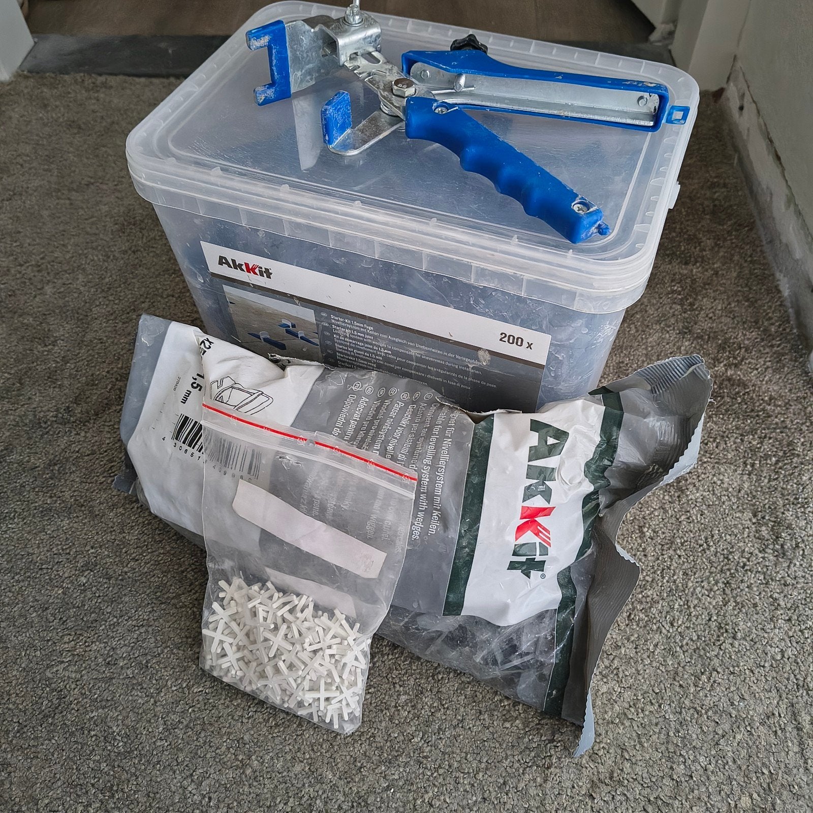 Tegel nivelleer leveling systeem + kruisjes, Doe-het-zelf en Verbouw, Tegels, Overige materialen, Overige typen, Nieuw, Minder dan 20 cm