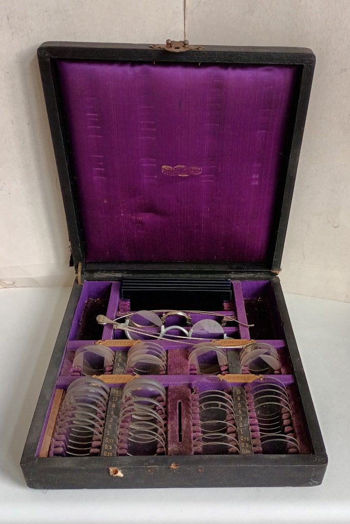 Antieke Optometrist Opticien Kist J.G. Aalders Amsterdam bri, Ophalen of Verzenden