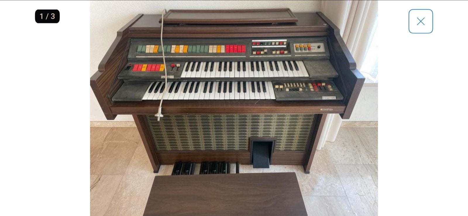 Vintage Orgel met 2 klavieren - Goede staat, Muziek en Instrumenten, Orgels, Ophalen, Gebruikt, 2 klavieren, Orgel