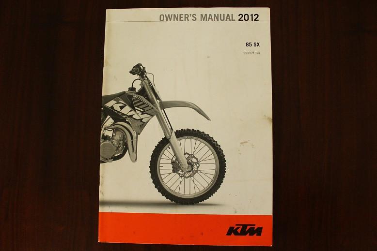 KTM 85 SX 2012 motorcycle owner's manual 85SX, Motoren, Ophalen of Verzenden, Suzuki