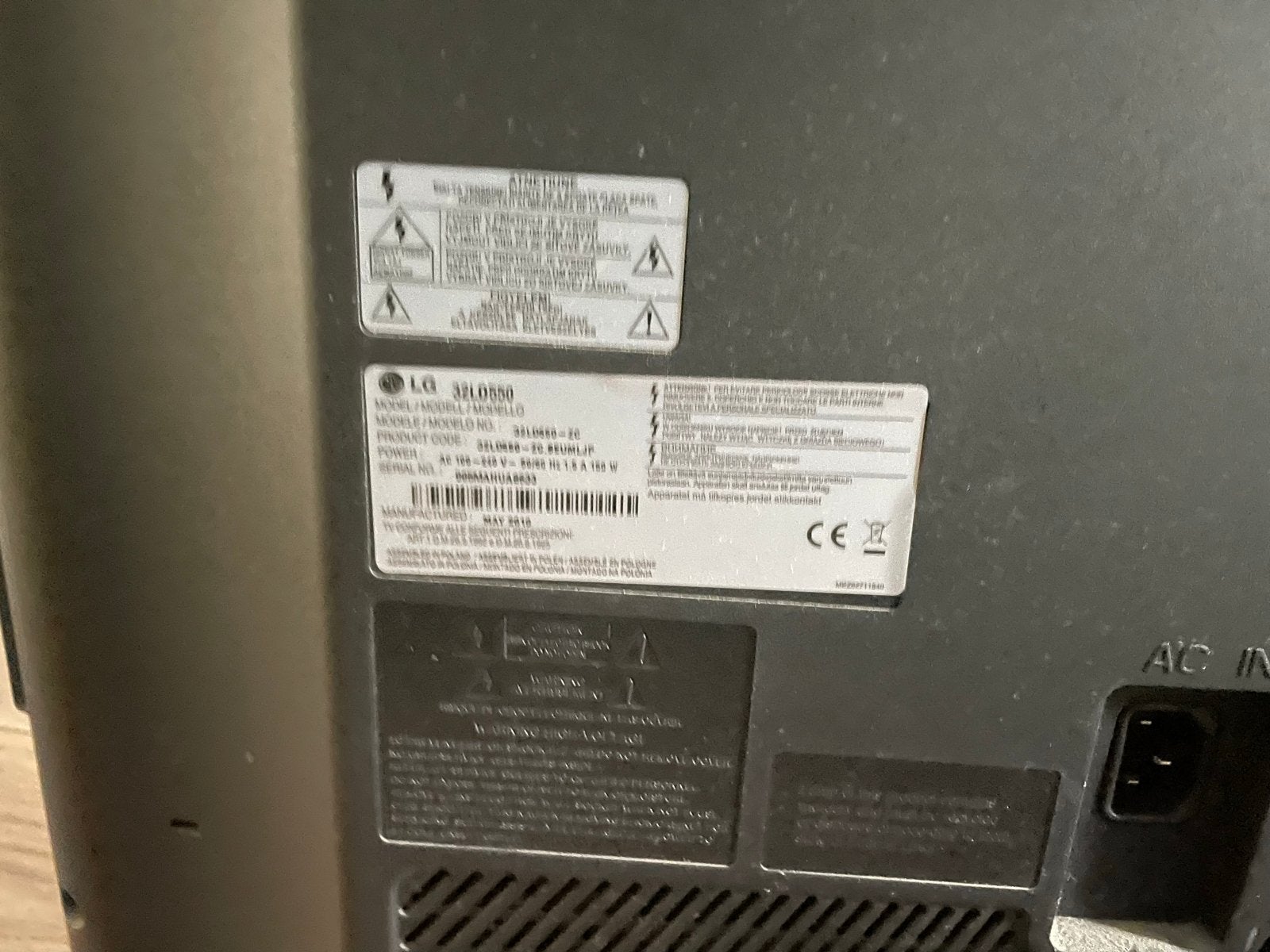 LG 32LD350 LCD TV - 81 cm (32 inch), Audio, Tv en Foto, Televisies, Ophalen, Gebruikt, 50 Hz, LG