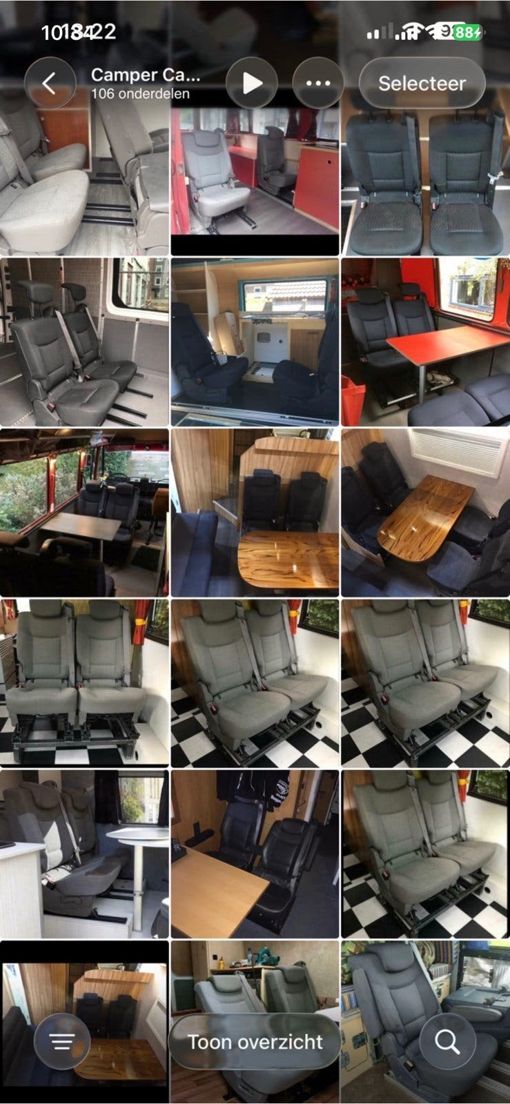 150 extra zitplaatsen camper bus oldtimer rolstoelbus, Ophalen of Verzenden, Gebruikt