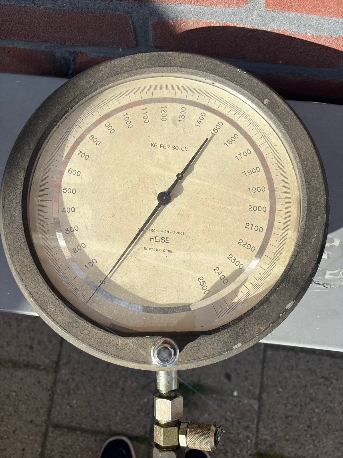Heise Drukmeters - KG. PER SQ. CM. - Vintage, Ophalen of Verzenden, Gebruikt, Druk