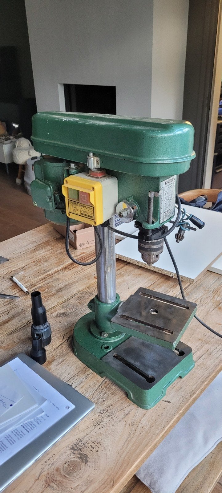 Freemark Tafel- kolom boormachine 13mm - 5 Snelheden, Ophalen, Gebruikt, Minder dan 400 watt, Kolomboormachine