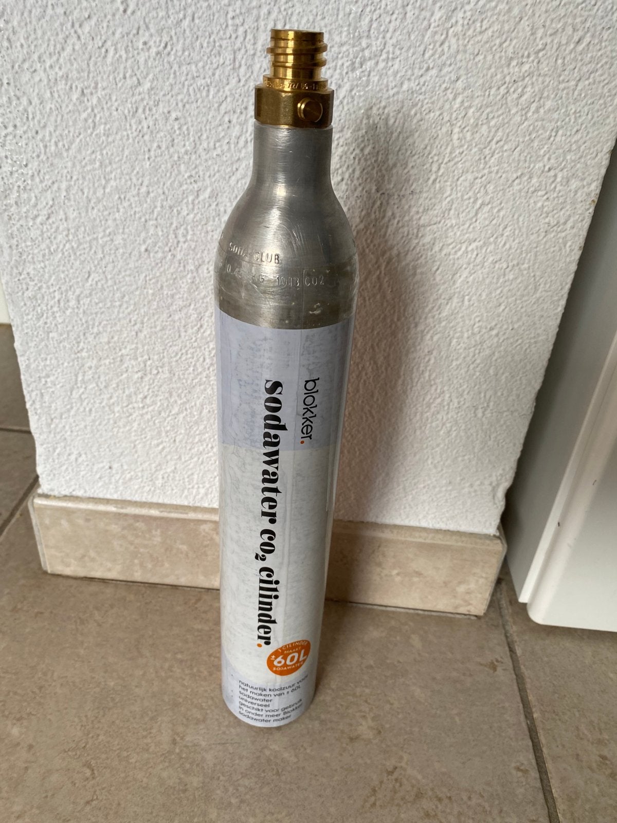 Te koop lege Blokker sodawater CO2 cilinder, Ophalen, Zo goed als nieuw
