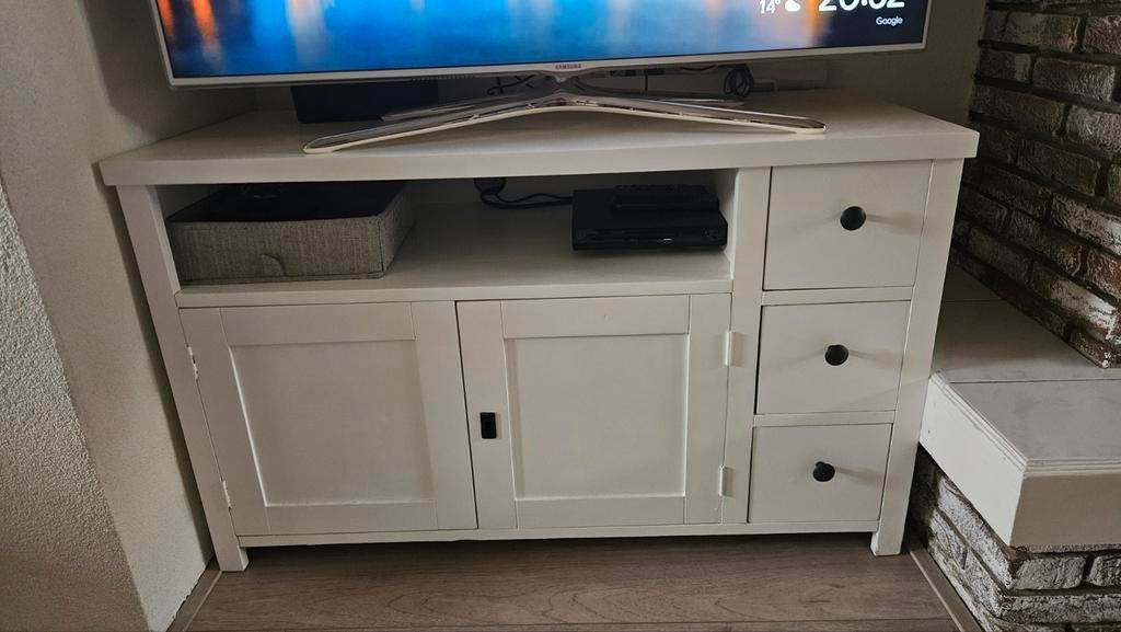 TV meubel wit, Ophalen, 25 tot 50 cm, Minder dan 100 cm