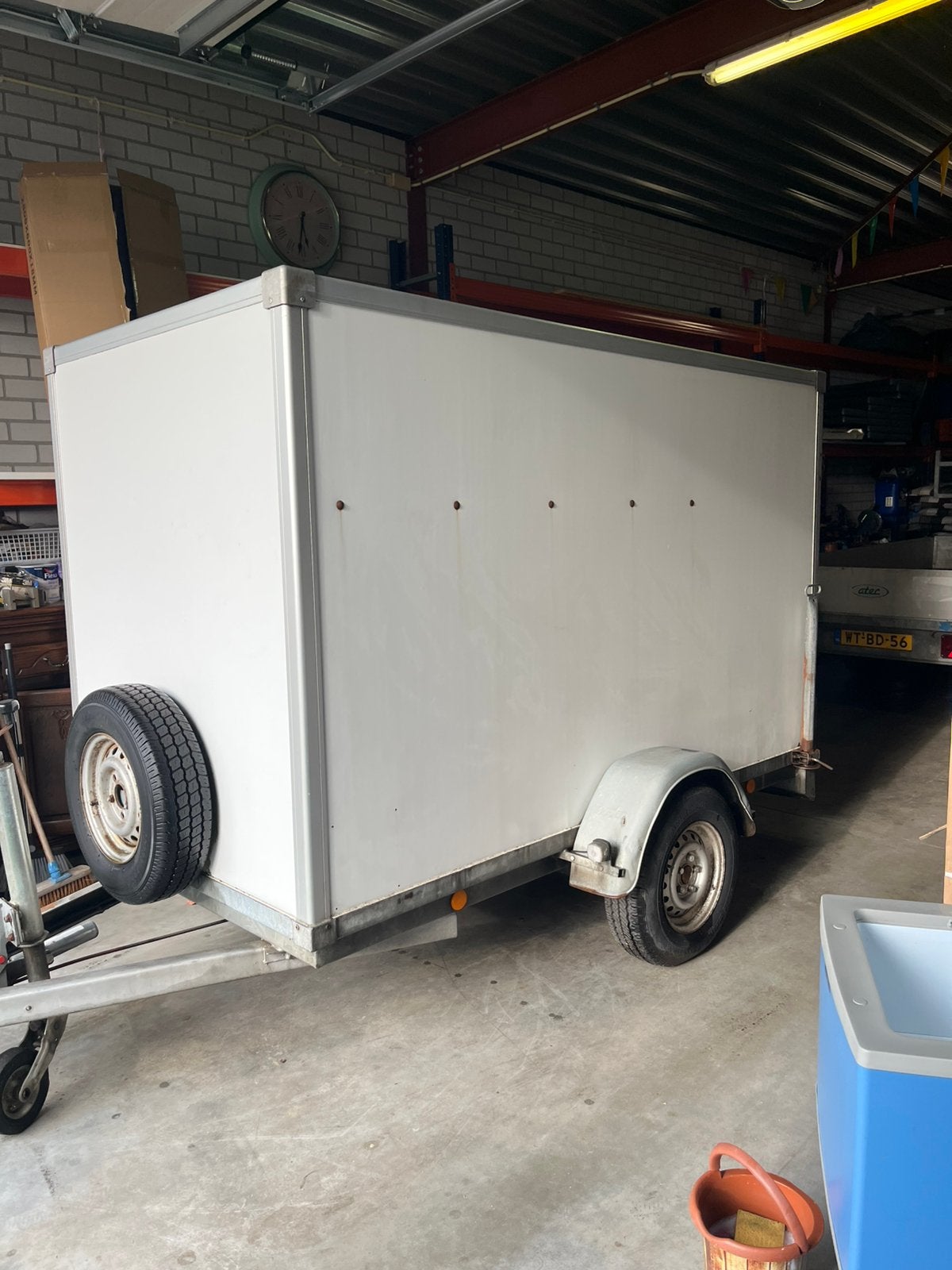 Gesloten aanhanger met klep, Auto diversen, Aanhangers en Bagagewagens, Ophalen, Zo goed als nieuw