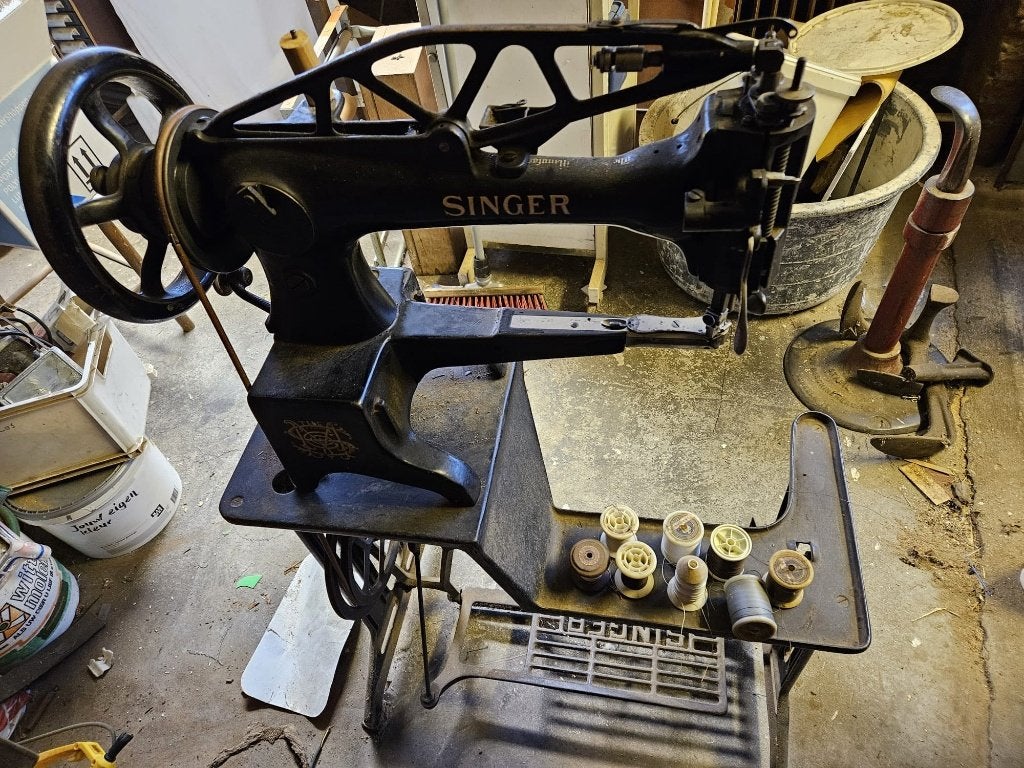 Werkende Oude Singer Naaimachine voor Schoenmakerij, Ophalen of Verzenden