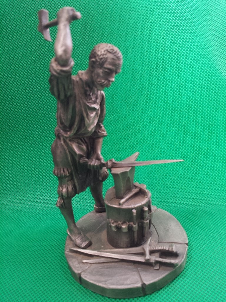 Beeldje Oude AMBACHTEN “de SMID” ~ Franklin Mint Pewter 1978, Ophalen of Verzenden