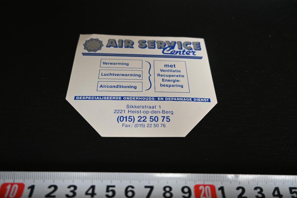 sticker België Heist op den Berg AIR SERVICE CENTER, Ophalen, Zo goed als nieuw