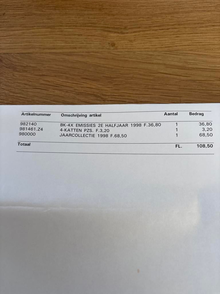 Postzegels Jaarcollectie 1998 en 2e halfjaar 1998 - Ongeopen, Ophalen, Na 1940, Postfris