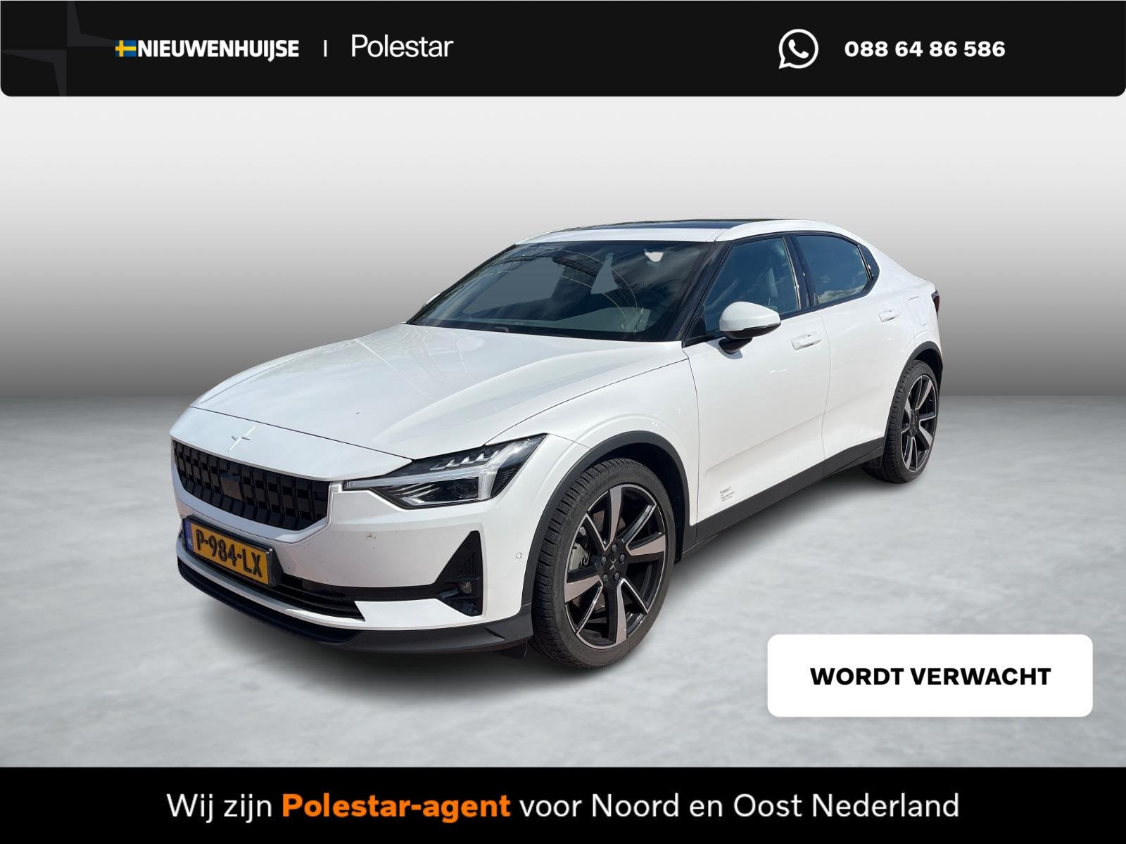 Polestar 2 Long Range Single Motor 78 kWh | Plus | Pilot | T, Auto's, Stof, Gebruikt, 1969 kg, Wit