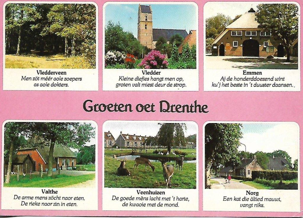 Drenthe- -6-luik., Verzenden, 1980 tot heden, Gelopen, Drenthe