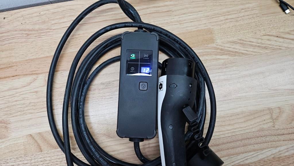 230V Granny Charger EV - Instelbaar 6A-12A - 6,2m kabel, Auto-onderdelen, Elektronica en Kabels, Nieuw, Ophalen of Verzenden