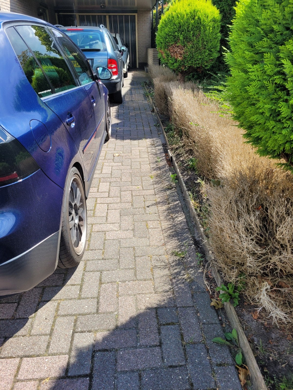 Gebruikte Klinkers + opsluitbanden voor Oprit of Terras, Tuin en Terras, Tegels en Klinkers, Ophalen, Gebruikt, Klinkers, 10 m² of meer