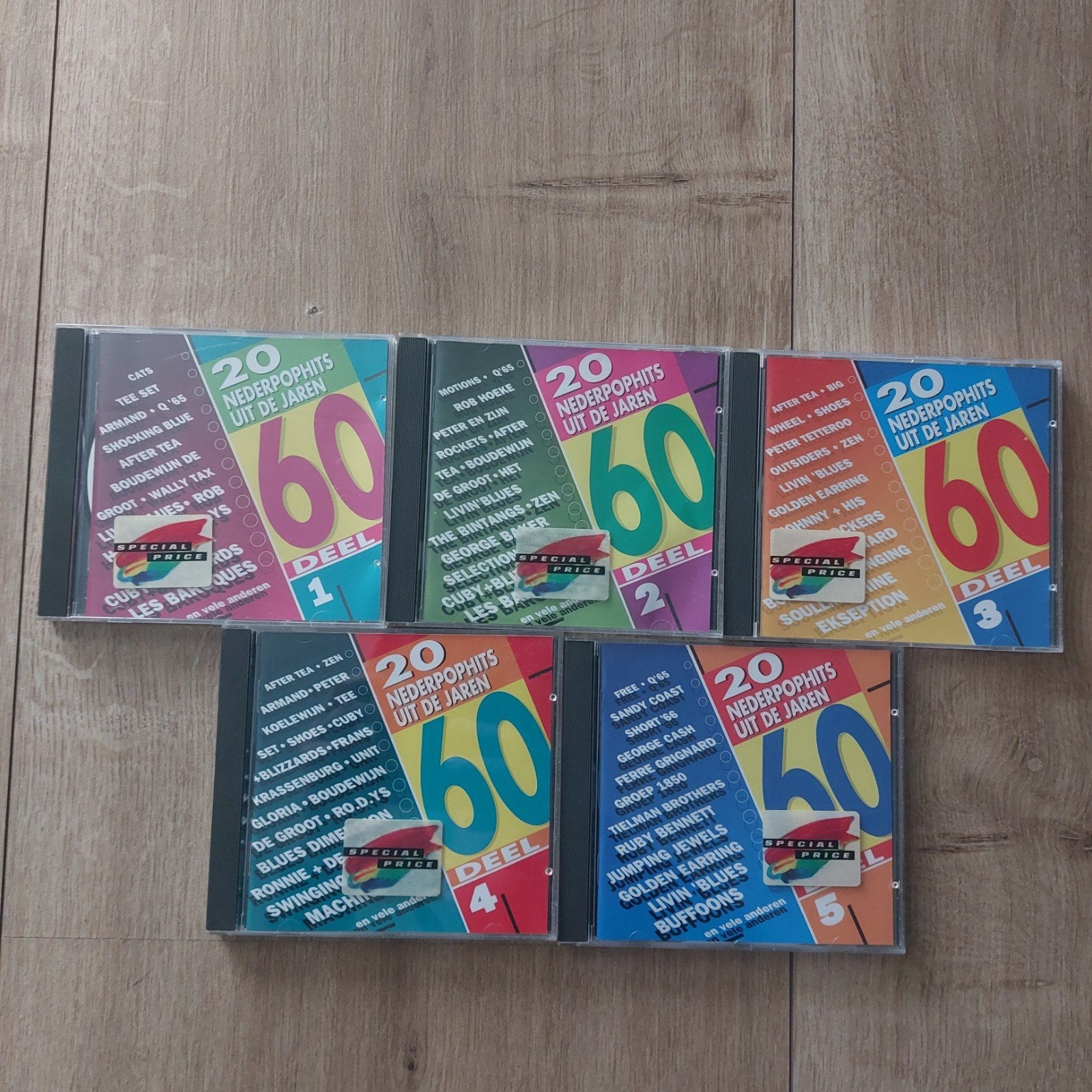 20 Nederpophits uit de Jaren 60 - Complete 5-delige CD, Cd's en Dvd's, Ophalen of Verzenden, Zo goed als nieuw, Pop, Verzamelalbum