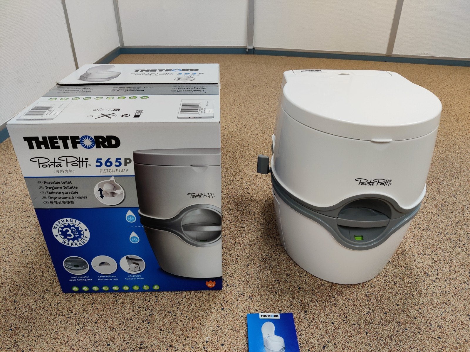 Thetford Porta Potti 565P Draagbaar Toilet Hoog Model, Ophalen of Verzenden