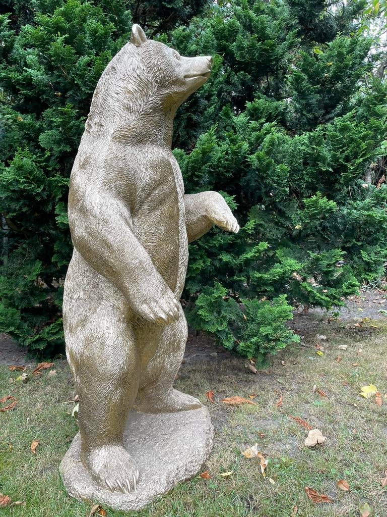 Grizzlybeer goud beeld tuin terras bos vijver natuur, Tuin en Terras, Tuinbeelden, Ophalen, Nieuw, Kunststof, Dierenbeeld