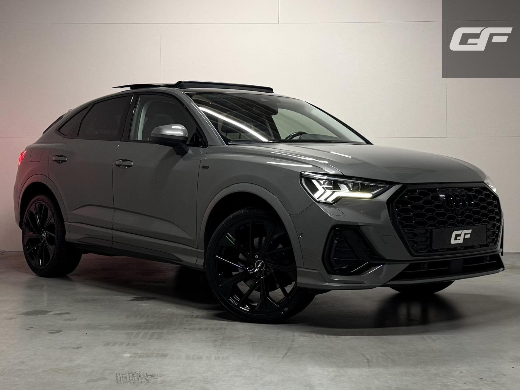 Audi Q3 Sportback 45 TFSIe Black Edition S-line Pano Memory, Auto's, Gebruikt, Met garantie (alle), Hybride Elektrisch/Benzine