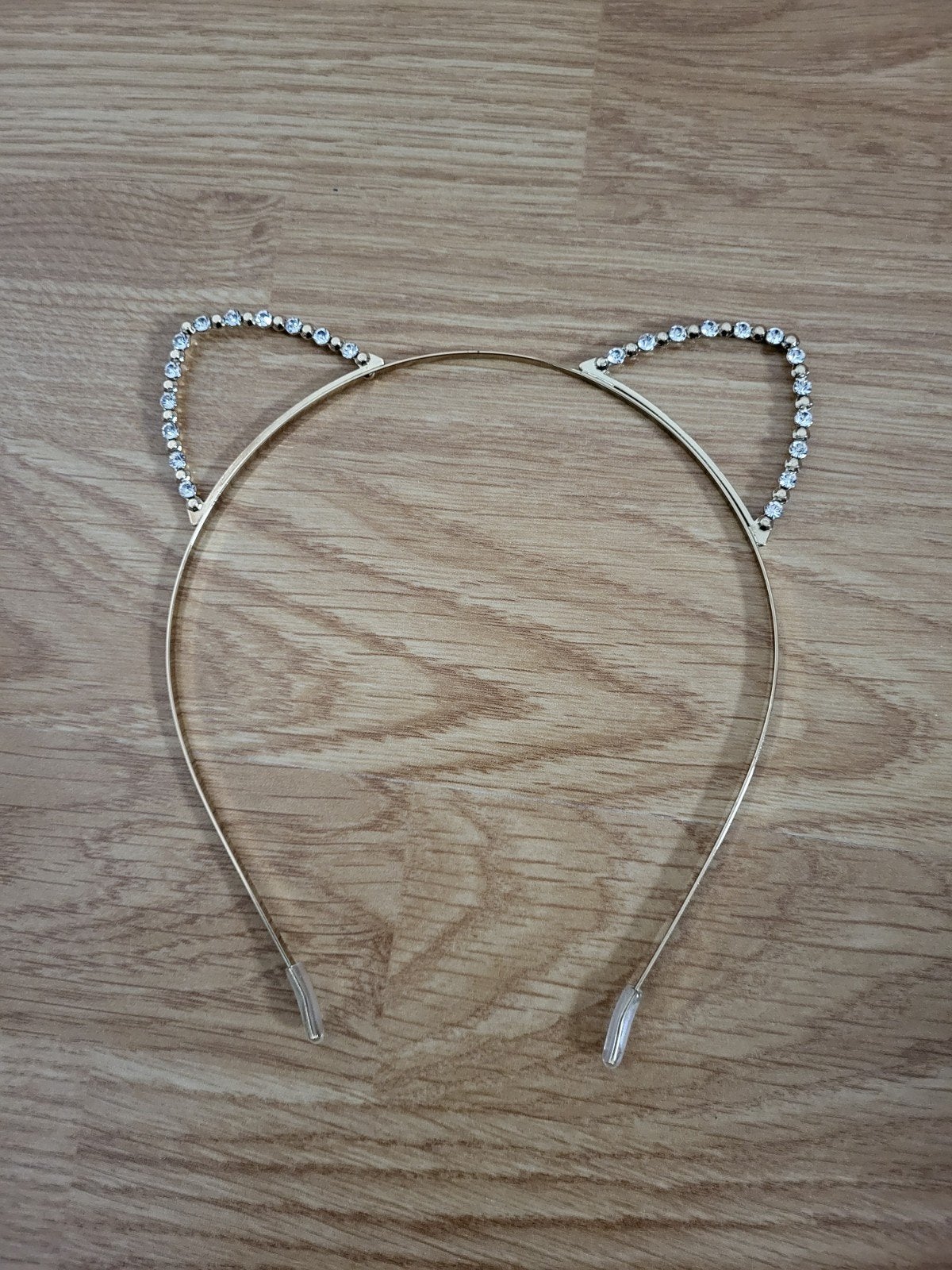 Gouden Haarband met Strass Kattenoren, Onbekend, Ophalen of Verzenden, Zo goed als nieuw