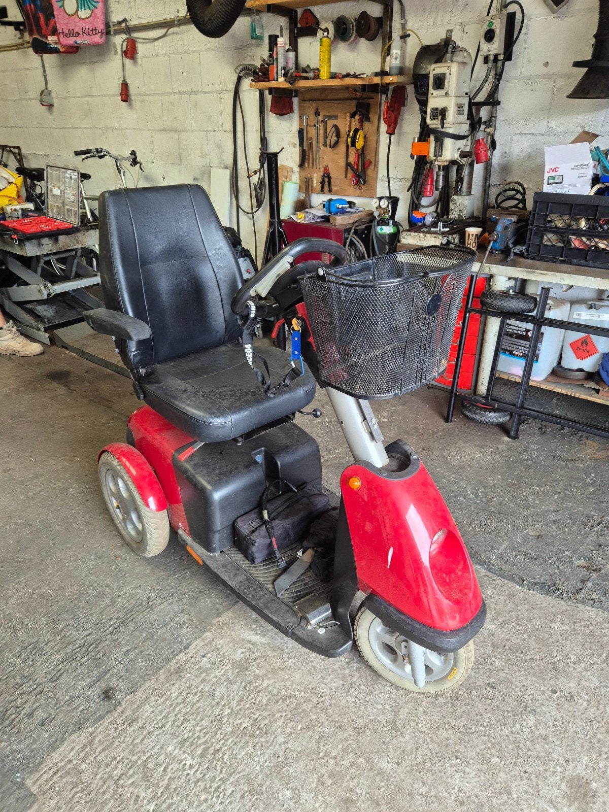 scootmobiel voor loop of sloop, Ophalen
