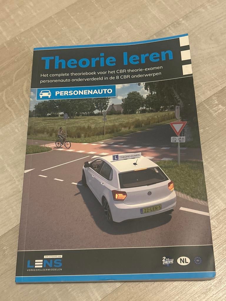 Theorieboek CBR auto examen - Personenauto (Lens Verkeersmid, Ophalen of Verzenden, Zo goed als nieuw, Algemeen