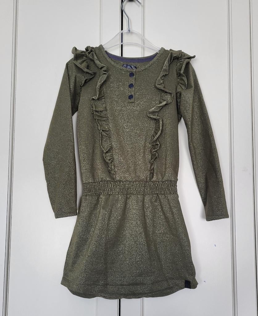 Als nieuw! Z8 jurkje, groen, glitters, maat 116/122, Meisje, Z8, Ophalen of Verzenden, Zo goed als nieuw