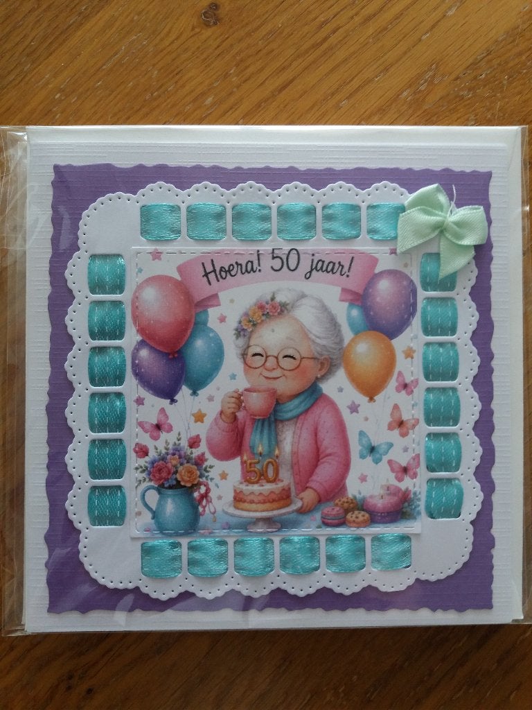 Hoera kaartje 50 jaar no. 2701, Ophalen of Verzenden, Nieuw, Fantasie