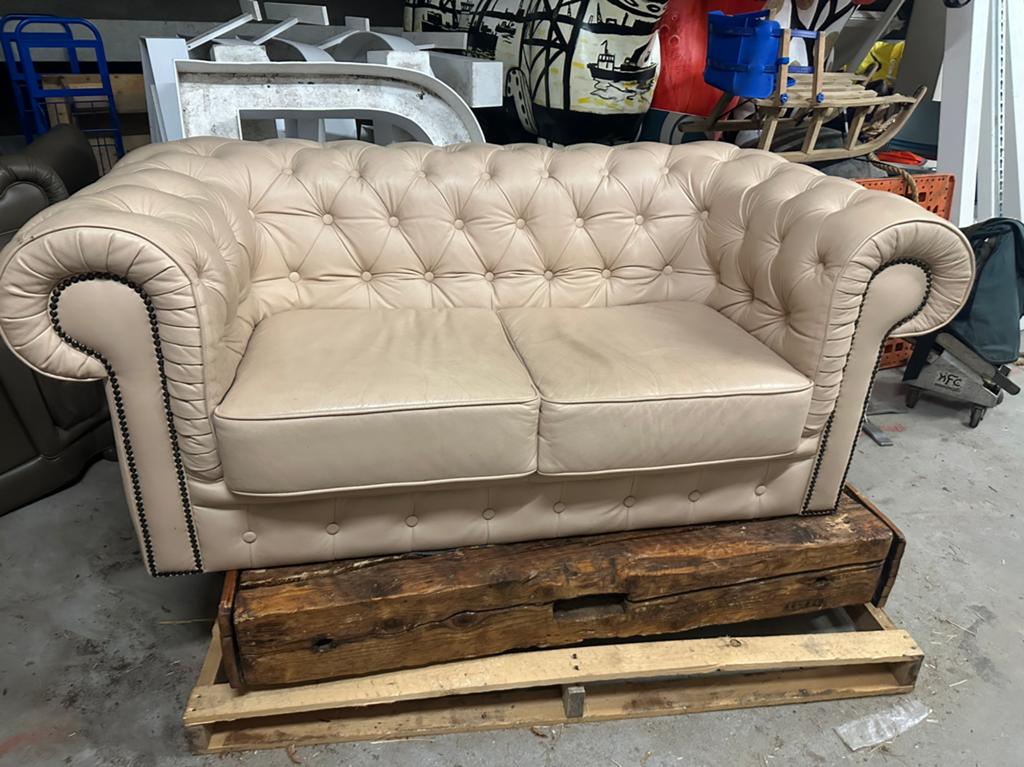 Chesterfield, Ophalen of Verzenden, Zo goed als nieuw, 75 tot 100 cm, 200 tot 250 cm