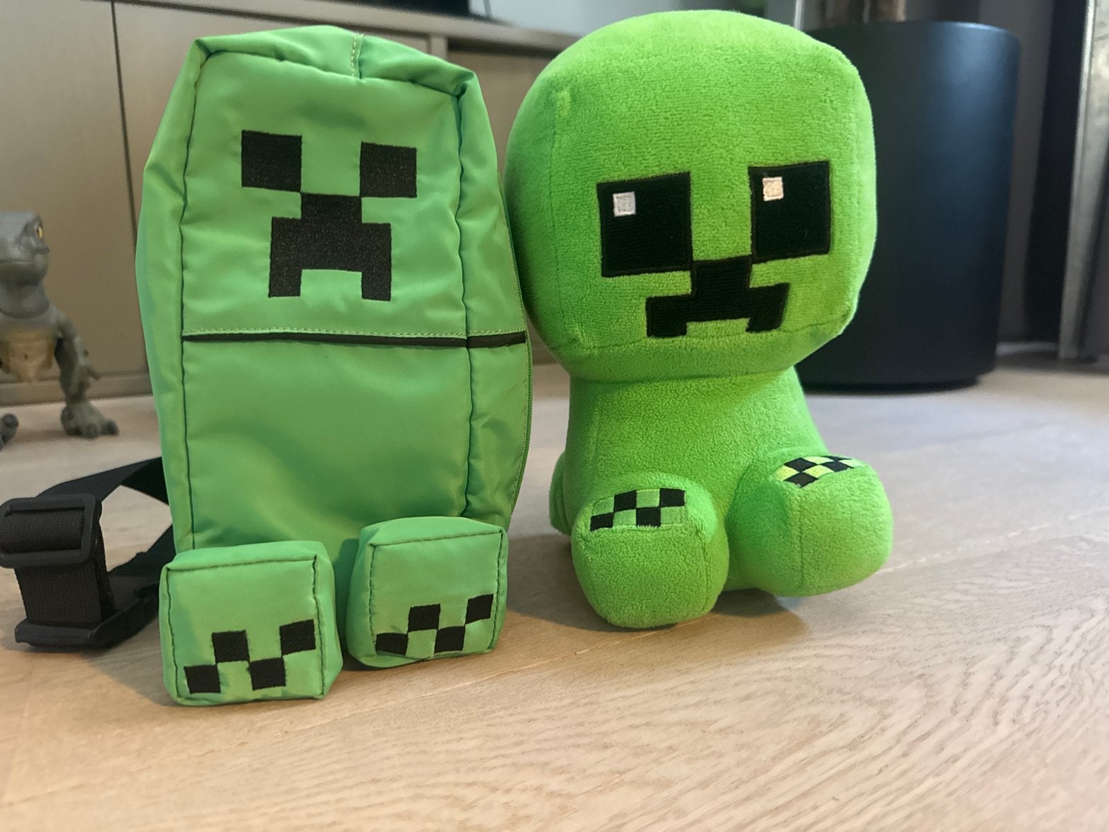Minecraft Creeper Buideltas en Knuffel Set, Ophalen, Groen, Overige merken, Overige karakters