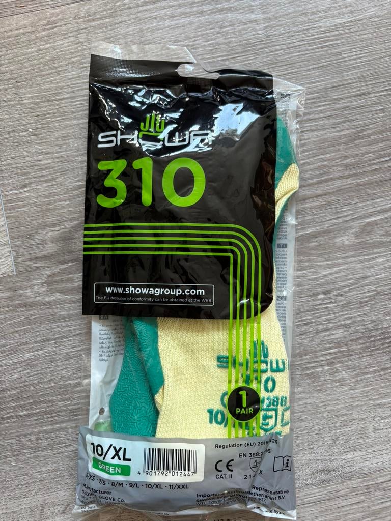 Showa werk handschoenen maat 10/xl, Ophalen of Verzenden, Zo goed als nieuw, Maat 43 t/m 46, Overige kleuren