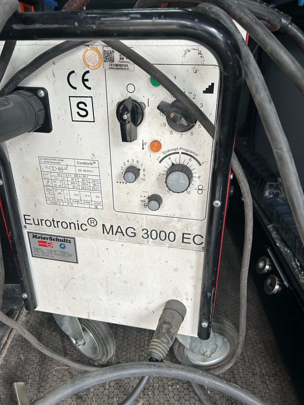 Eurotronic MAG 3000 EC Lasapparaat - Gebruikt, Doe-het-zelf en Verbouw, Gereedschap | Lasapparaten, Ophalen, Gebruikt, 250 ampère of meer