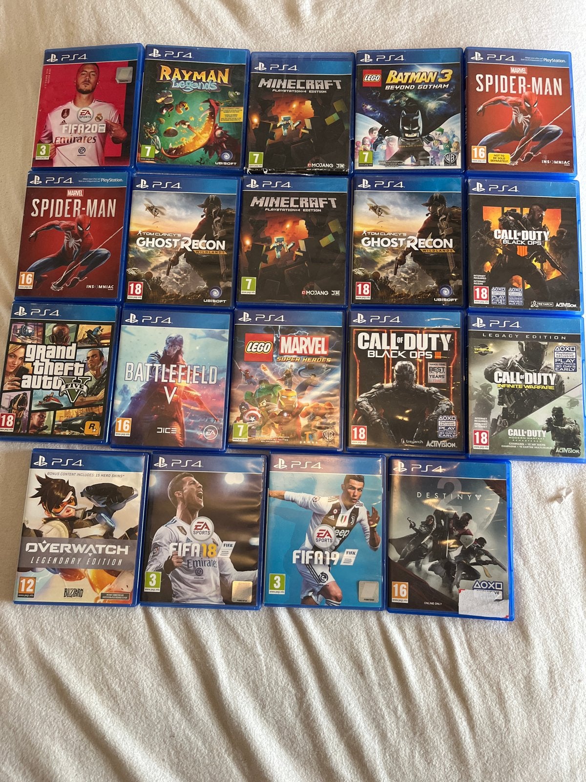 PS4 games: o.a. Spider-Man, Call of Duty, FIFA, Minecraft, Online, Overige genres, Ophalen of Verzenden, Zo goed als nieuw