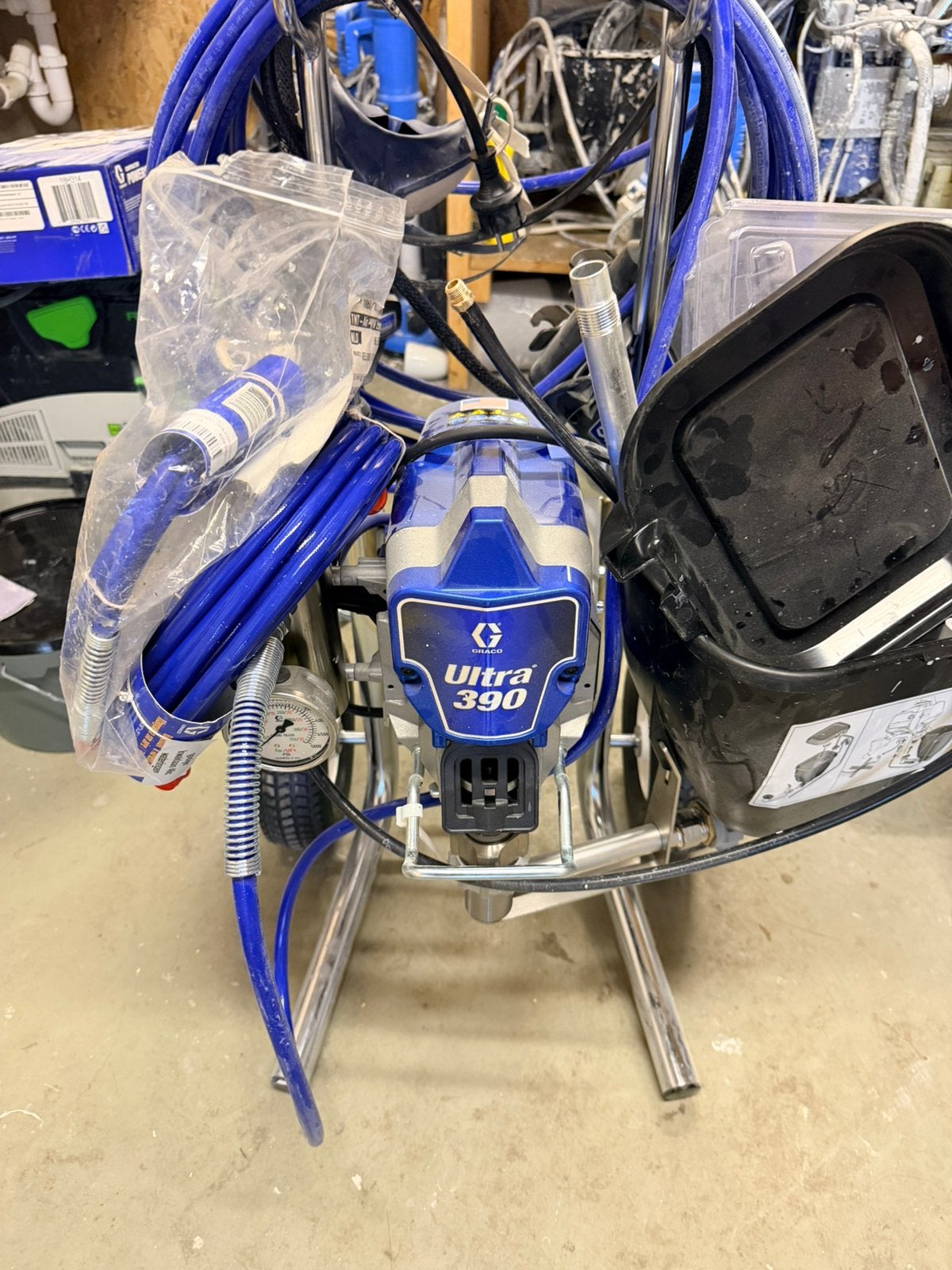 Graco ultra 390 compleet, Ophalen of Verzenden, Zo goed als nieuw, Verfspuit of Verfpomp