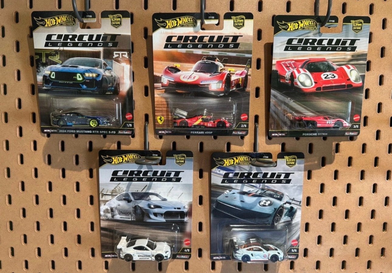 Hot Wheels Circuit Legends Collectie - 5 stuks, Ophalen of Verzenden, Nieuw, Auto