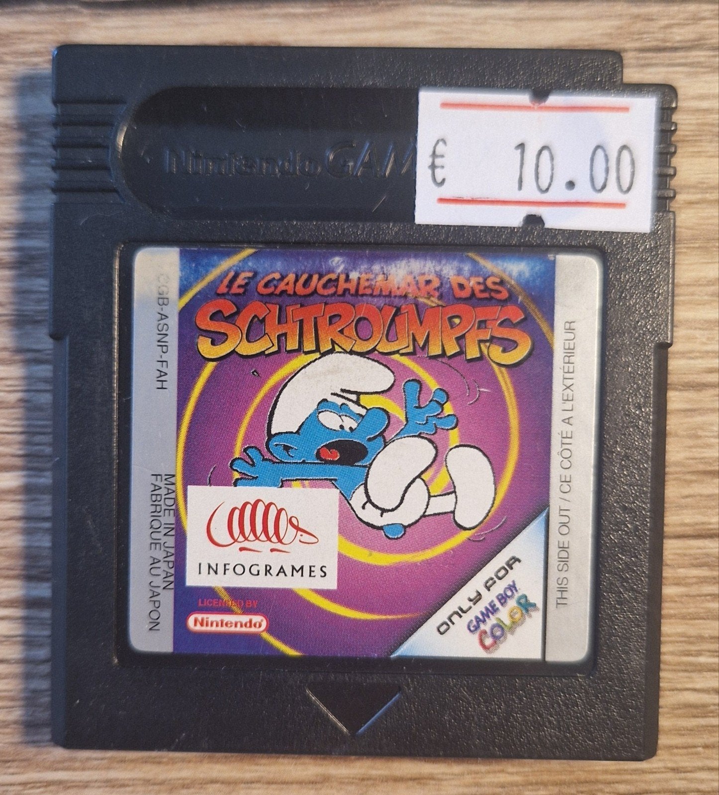 The smurfs' nightmare Gameboy color PAL, Spelcomputers en Games, Games | Nintendo Game Boy, Avontuur en Actie, 1 speler, Ophalen of Verzenden