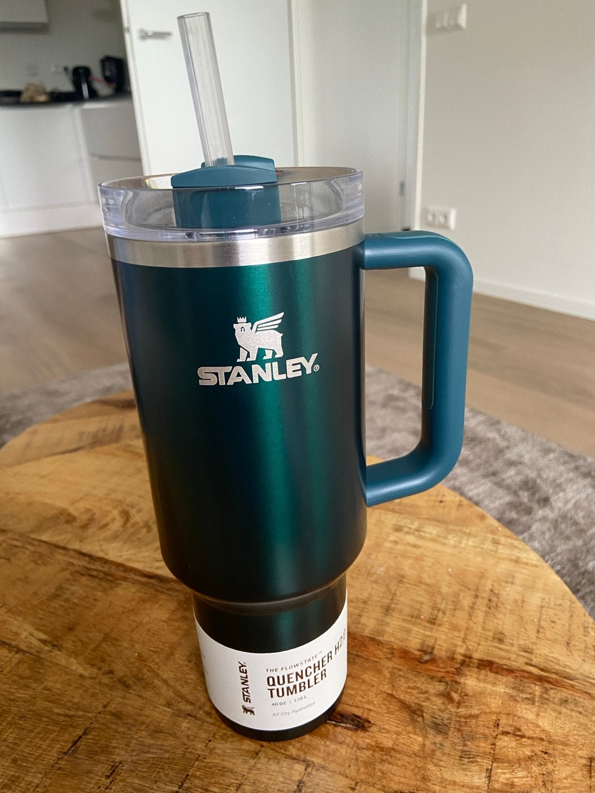Stanley Quencher Tumbler H2.0 FlowState 1.18L - Groen, Stanley, Ophalen of Verzenden, Zo goed als nieuw, Metaal