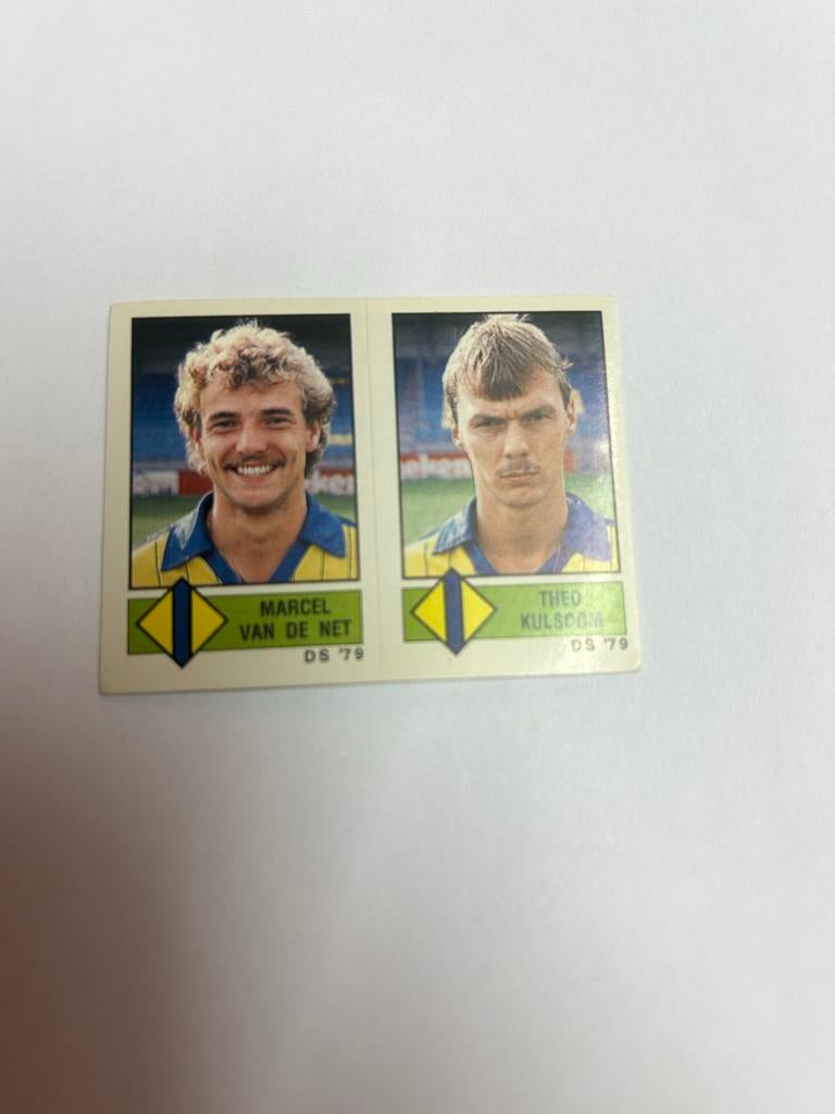 Panini Voetbal 87 Plaatje Marcel van de Net & Theo Kulsdom, Ophalen of Verzenden, Zo goed als nieuw, Sticker